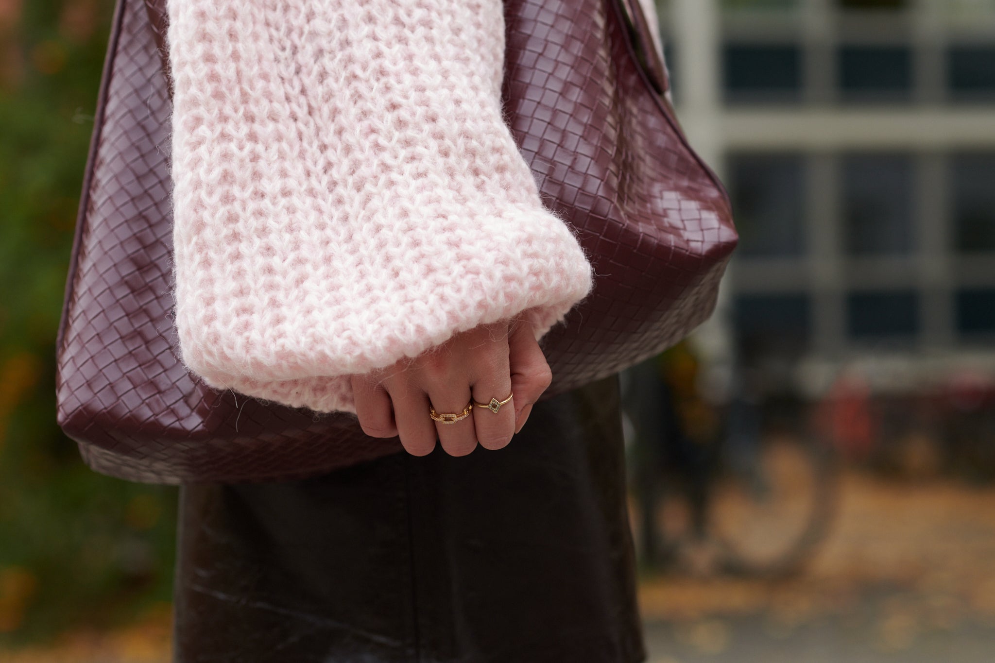 Alpaka Oversized Pullover puderrosa