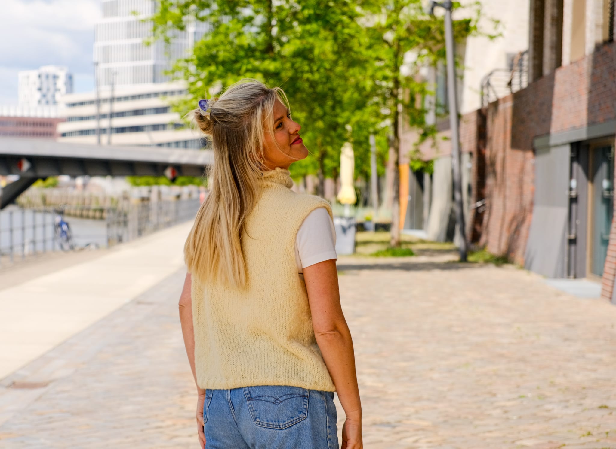 Alpaka Pullunder – butternut yellow