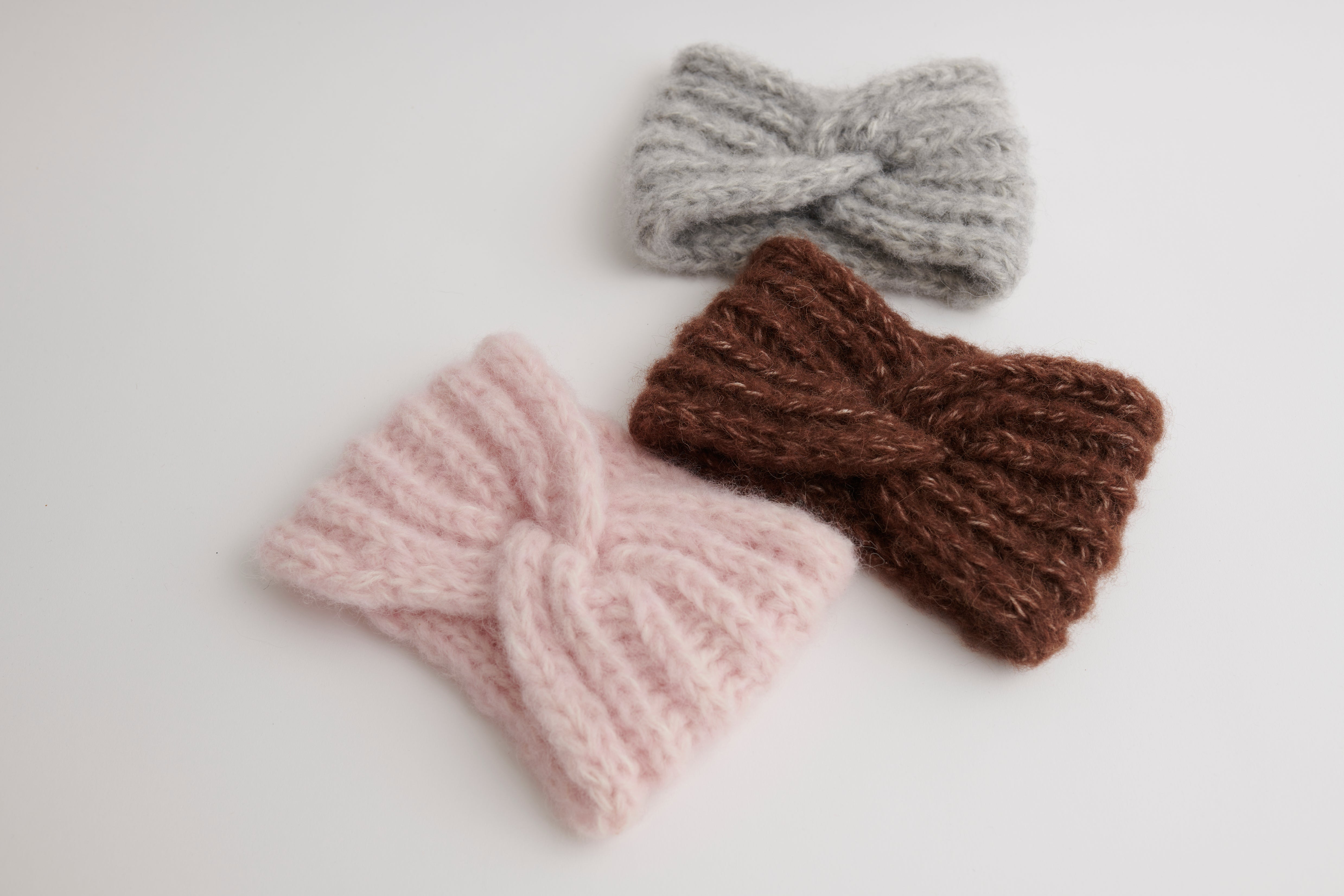 Babyalpaka Stirnband hellgrau