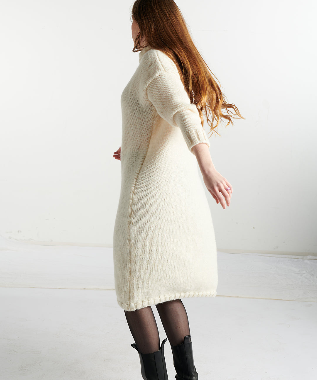 Baby Alpaka Kleid – creme