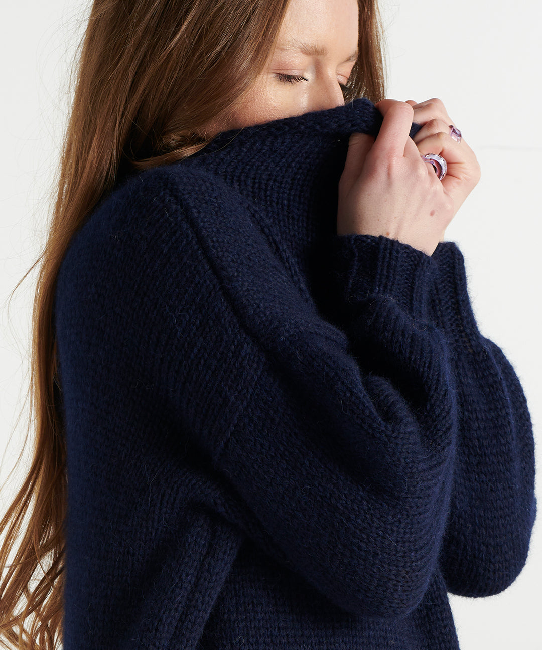 Baby Alpaka Kleid – dunkelblau