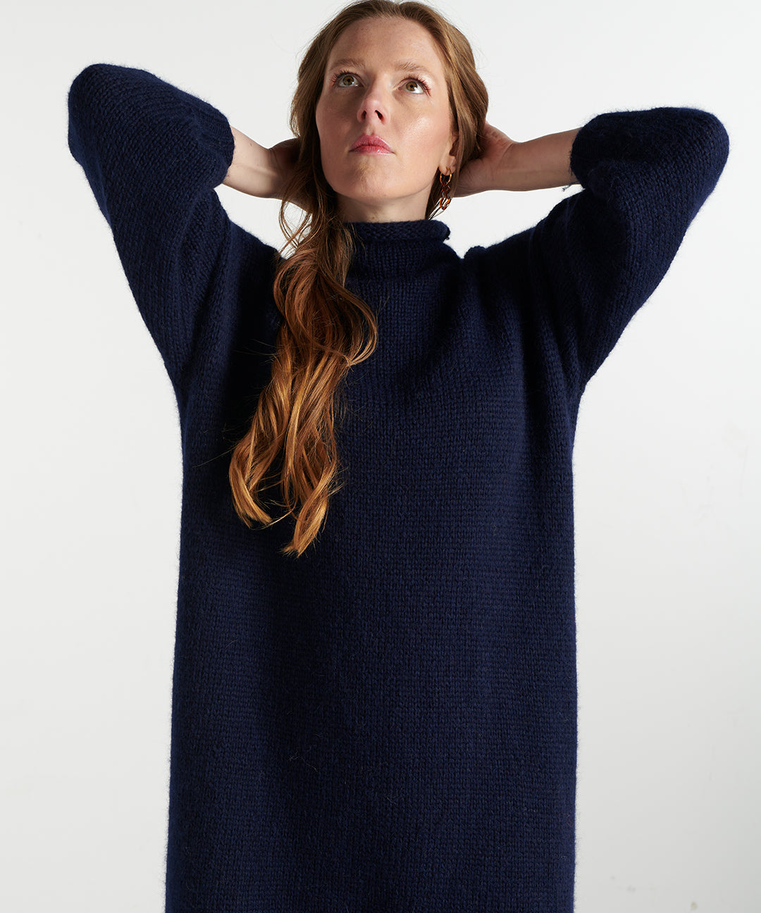 Baby Alpaka Kleid – dunkelblau