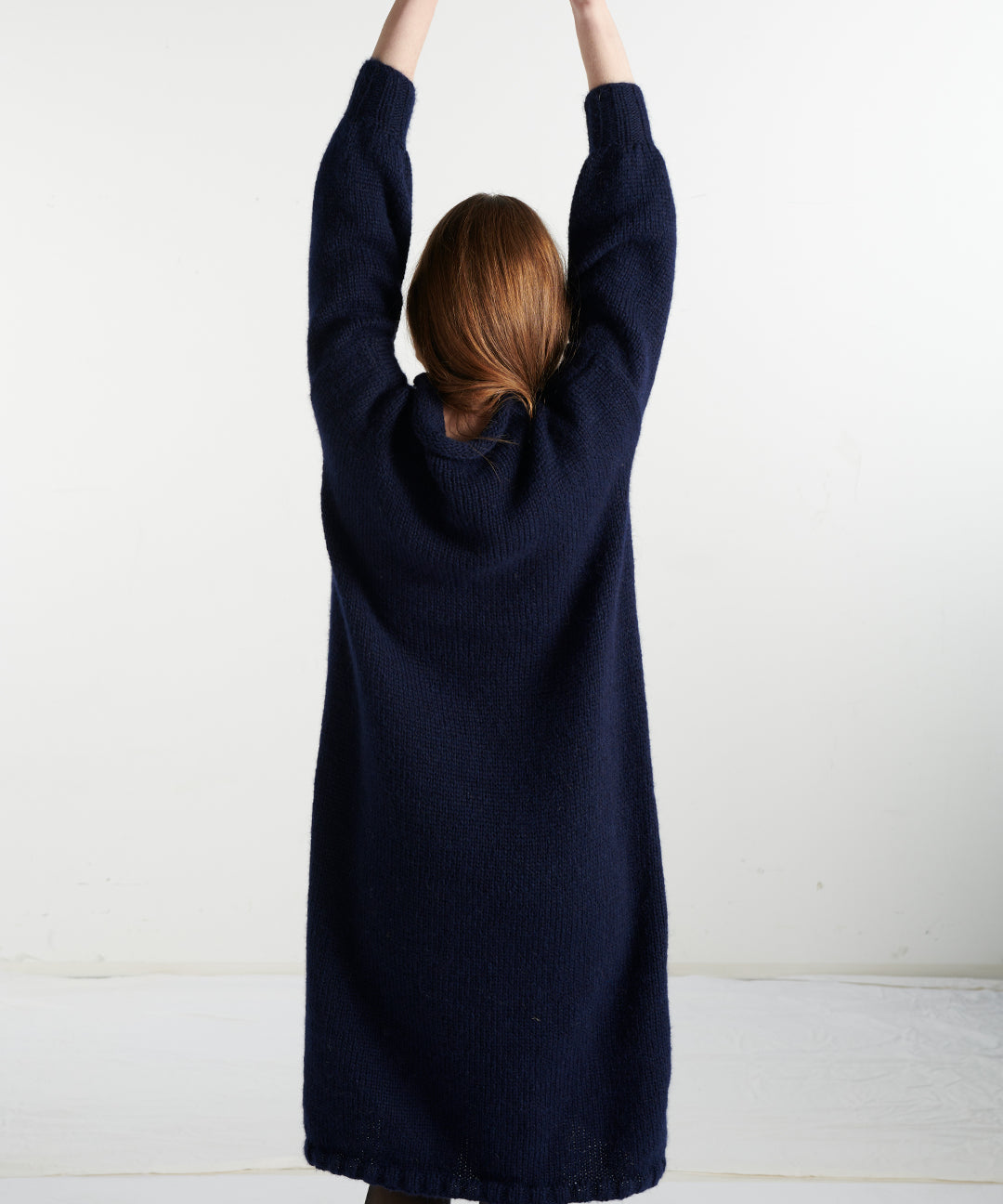 Baby Alpaka Kleid – dunkelblau