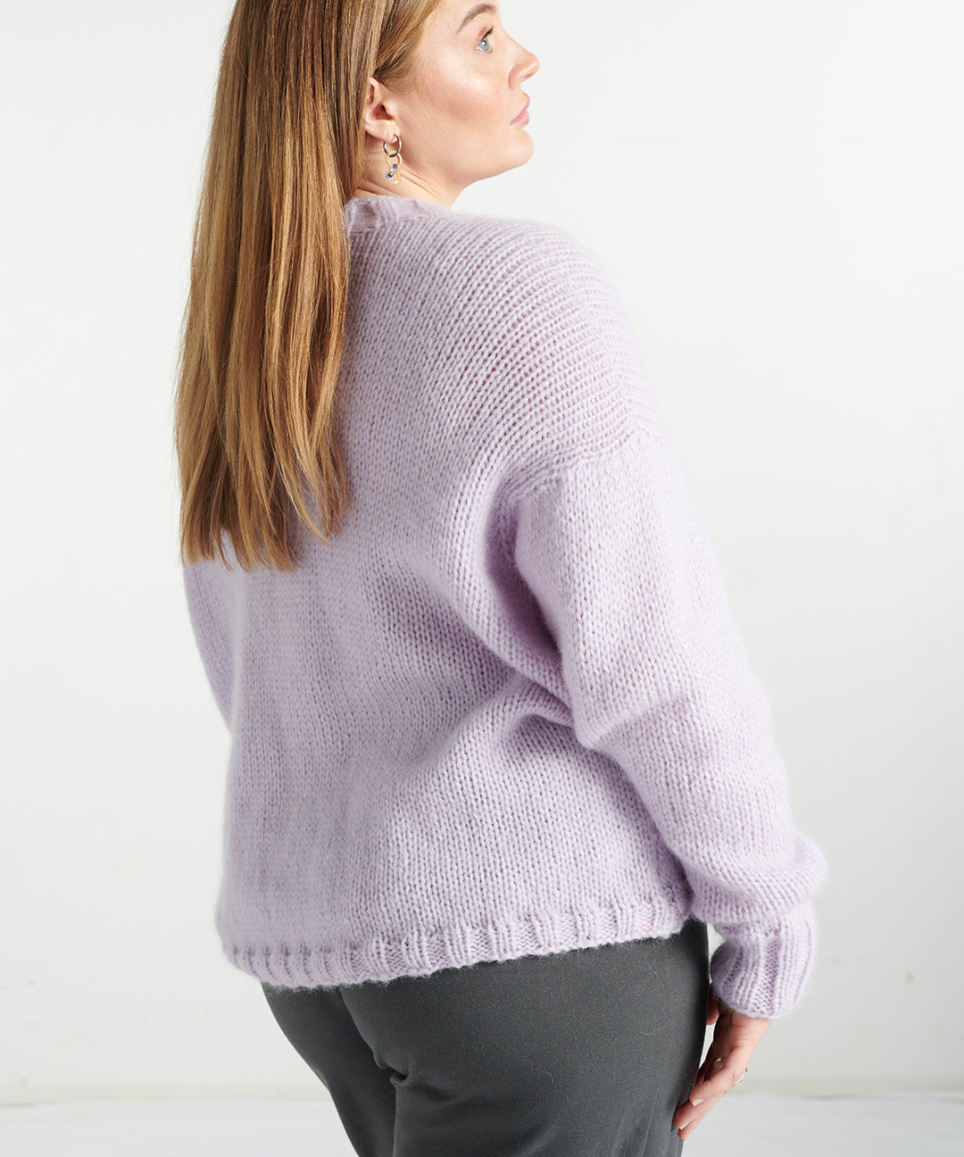 Baby Alpaka Pullover – flieder