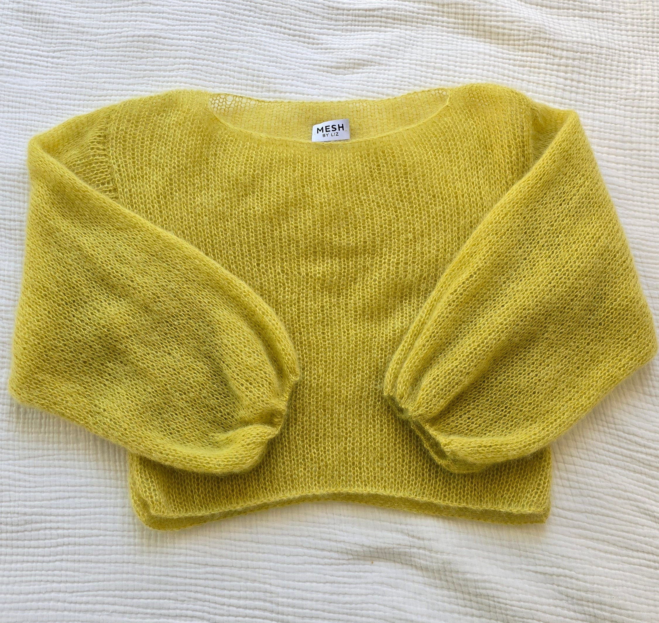 Mohair-Seide Pullover sun yellow