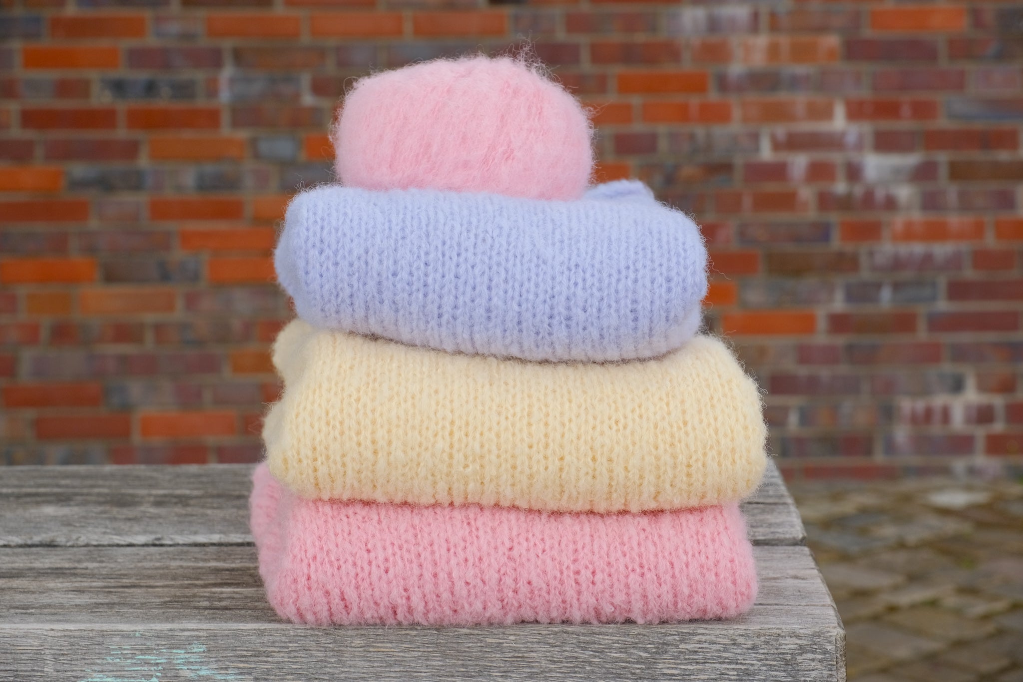 Alpaka Pullunder – rosa