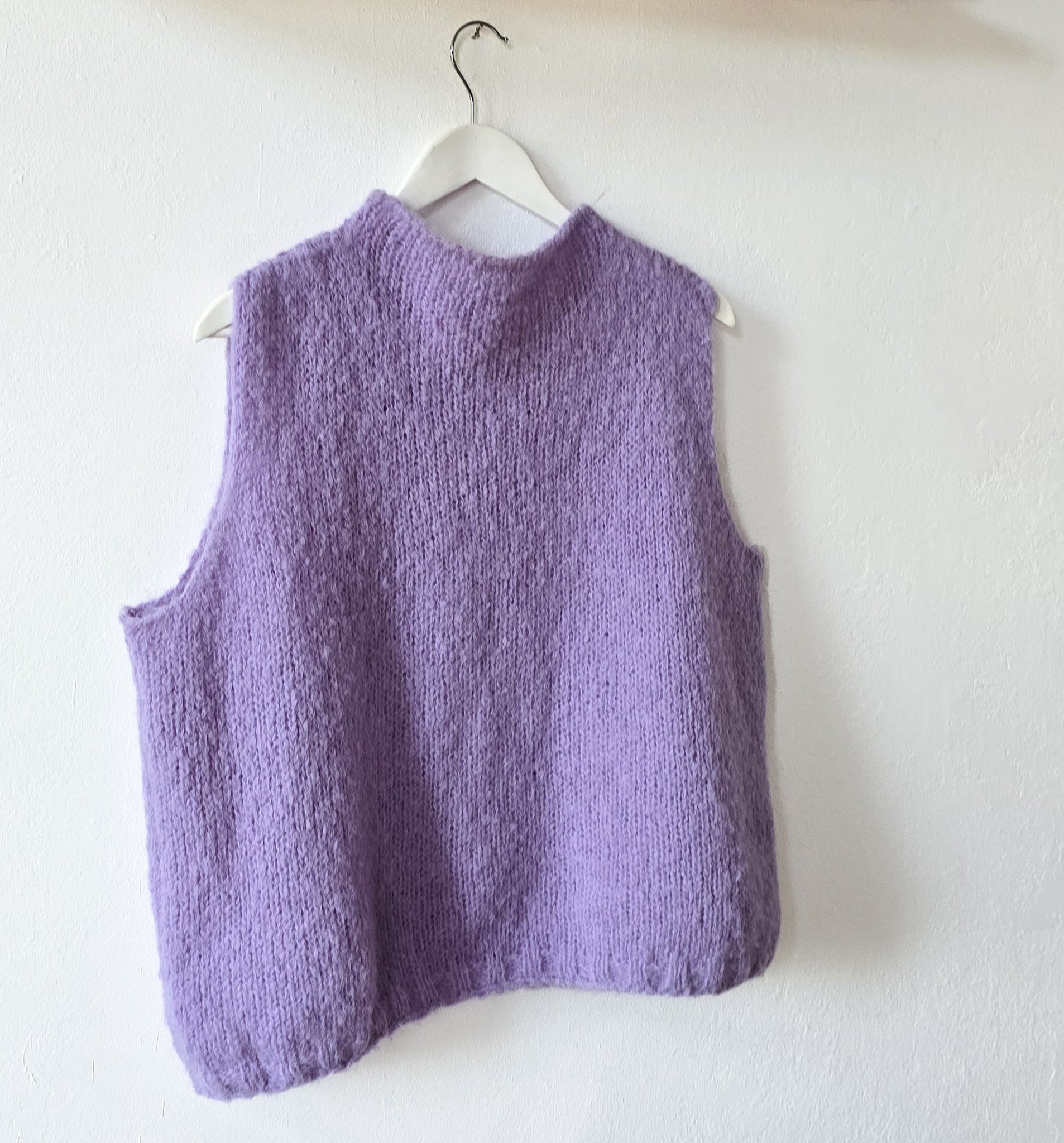 Alpaka Pullunder – lila