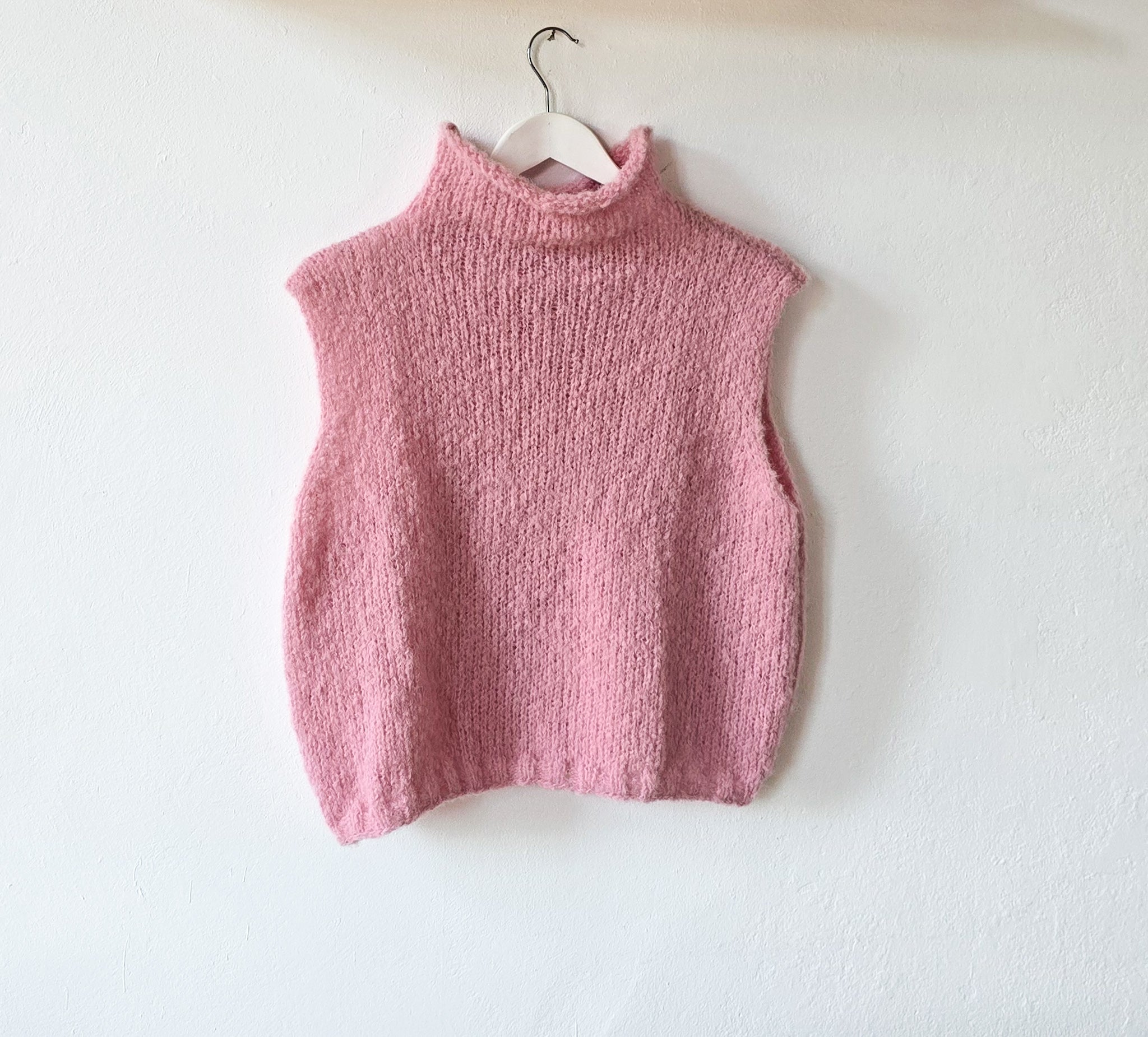 Alpaka Pullunder – rosa