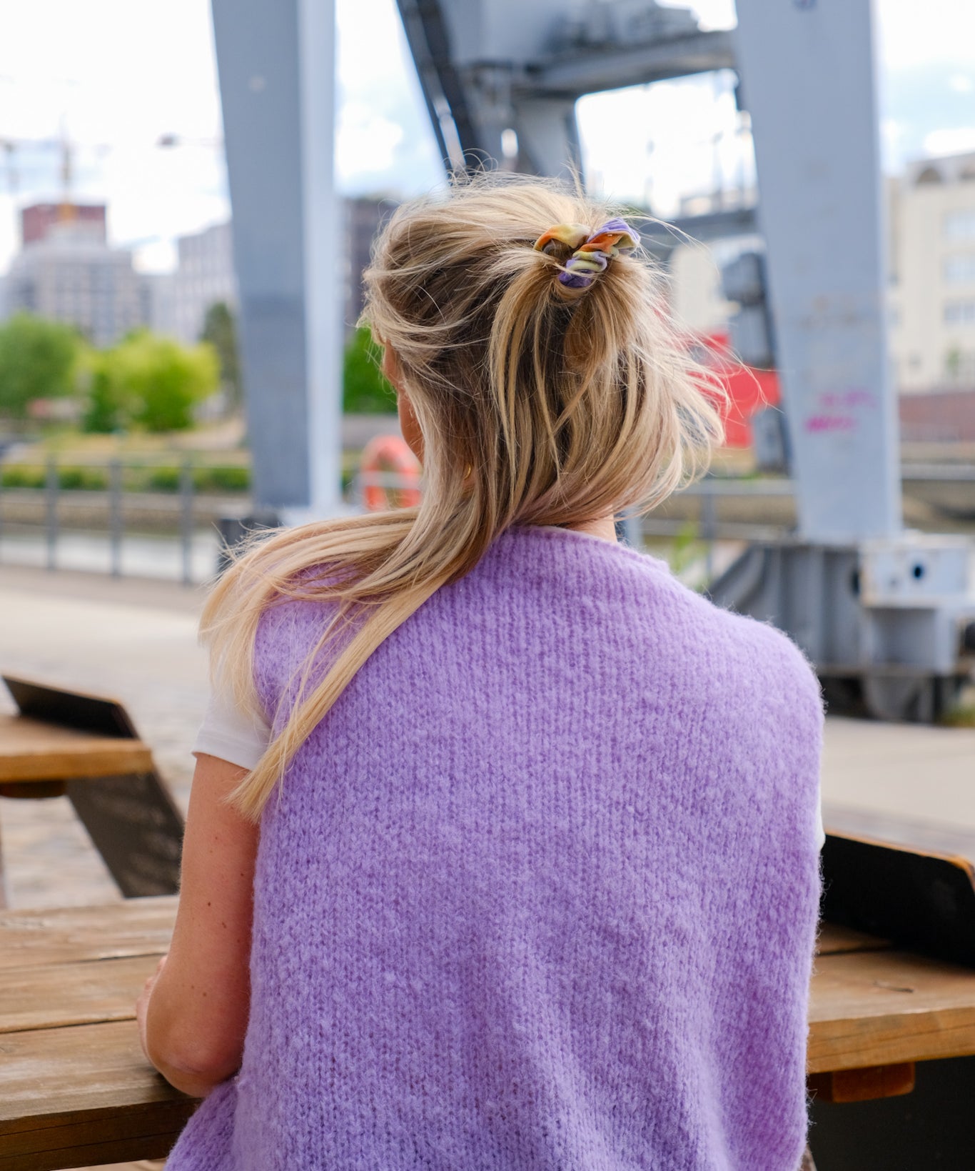 Alpaka Pullunder – lila