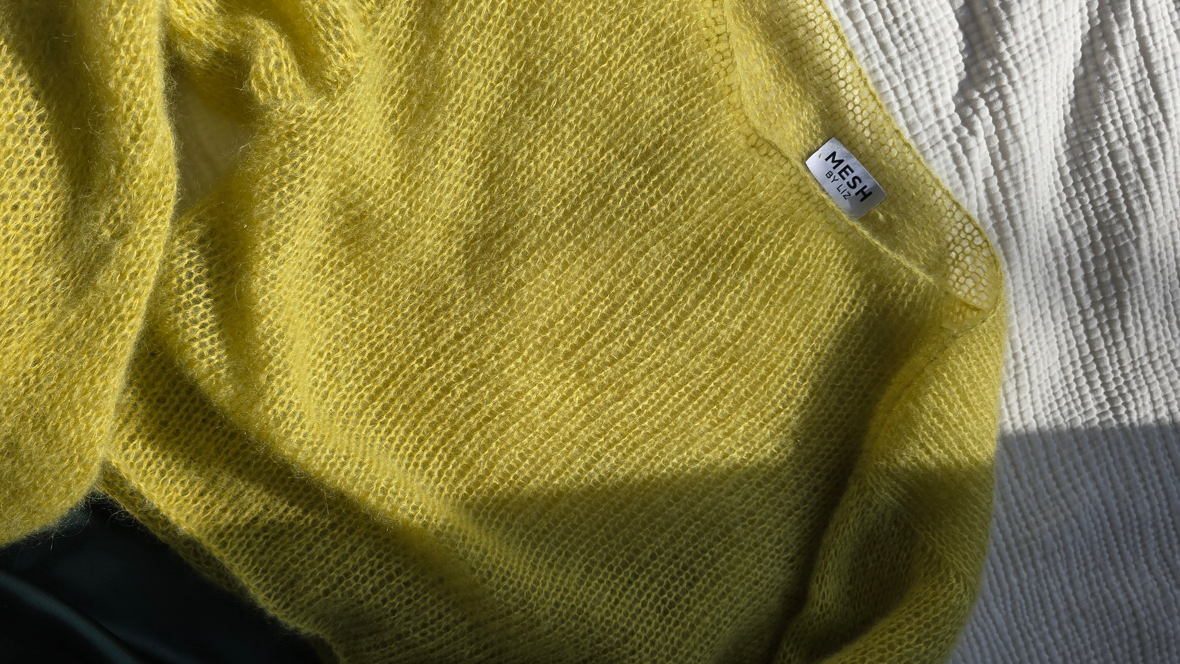 Mohair-Seide Pullover sun yellow
